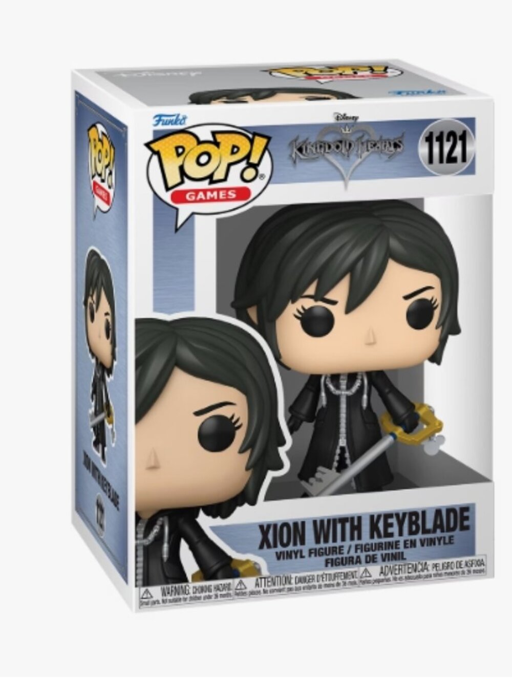 Kingdom Hearts Funko Pop Xion with Keyblade - Black and Gray Aesthetic